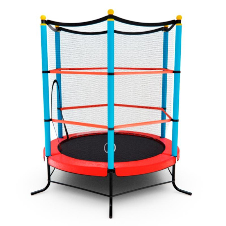 батут детский dfc smrkids 55" с сеткой, red Батут детский DFC SMRKIDS 55" с сеткой, RED
